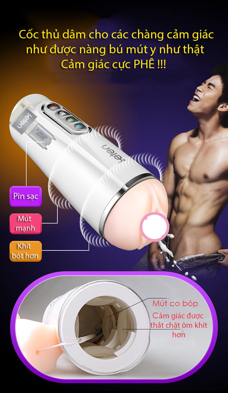 Cốc thủ dâm Leten intelligent vagina cup
