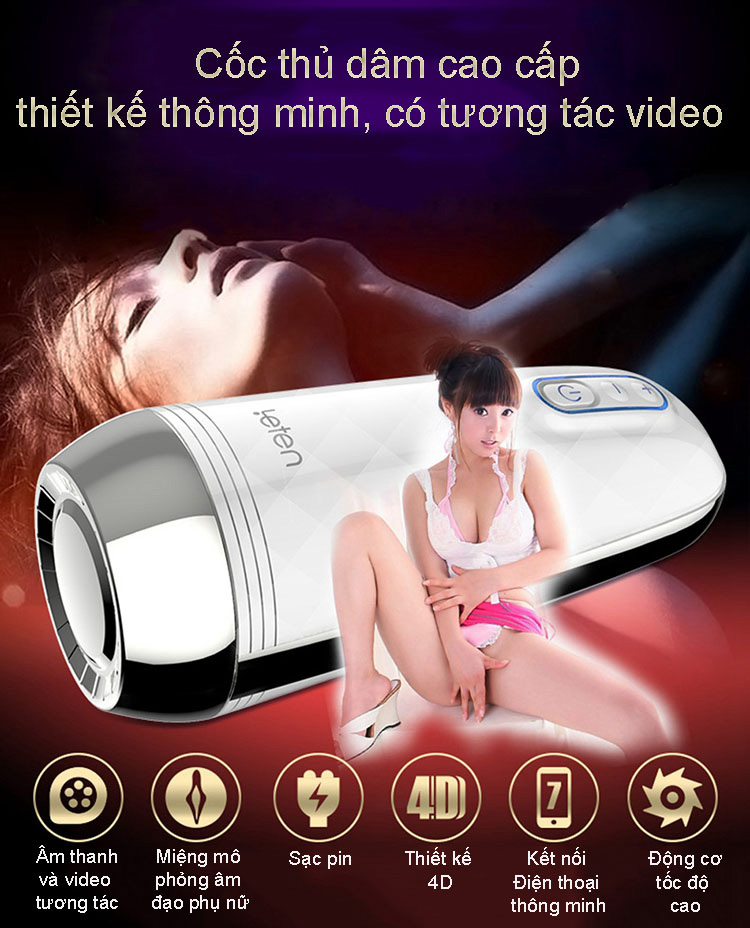 hình ảnh Cốc thủ dâm Leten Z9 điểu khiển qua mobile