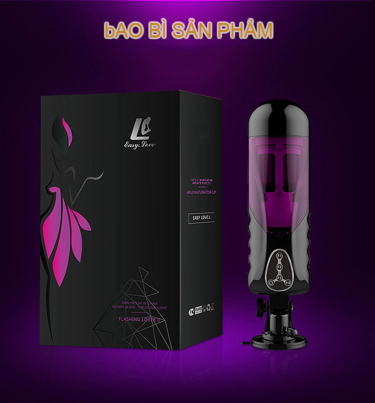 bao bì Máy thủ dâm tự động Telescopic Sweetheart II