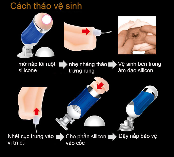 cách sử dụng Âm đạo gắn tường có rung