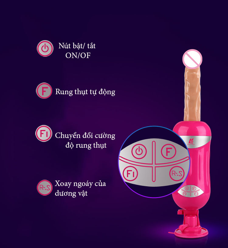 cách sử dụng Dương vật giả tự động rung thụt